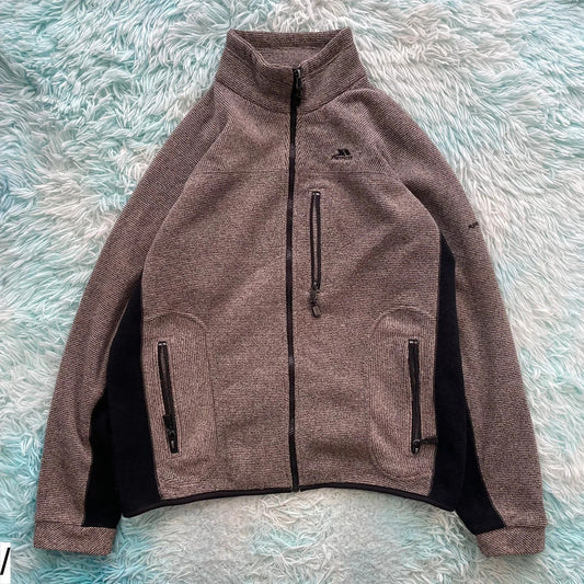 Brown Trespass Fleece Jacket - Large