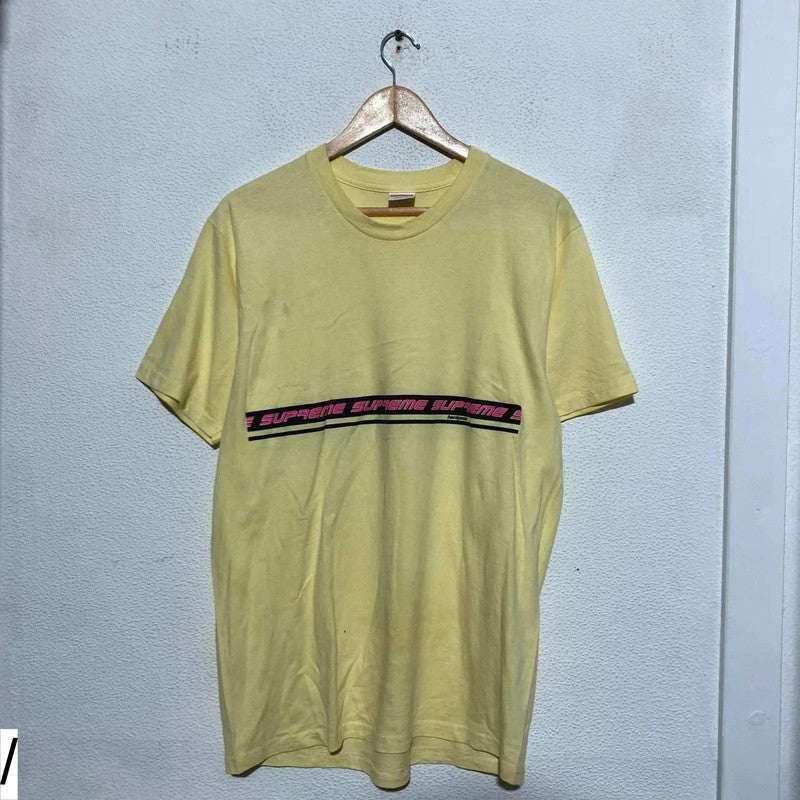 Yellow Supreme T Shirt Graphic - Medium