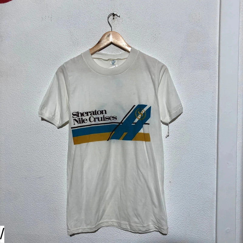 Vintage 80s Sheraton Nike Cruises T Shirt Graphic - Medium
