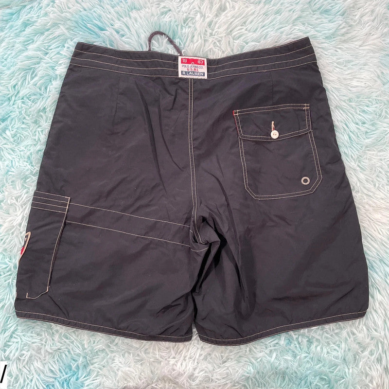 Vintage Navy Polo Ralph Lauren Swim Shorts - XL