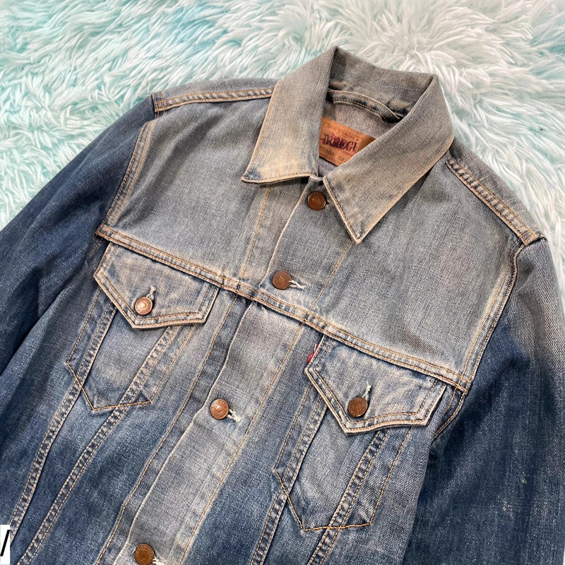 Vintage 00s Levi’s Jacket Irregular Faded - Small