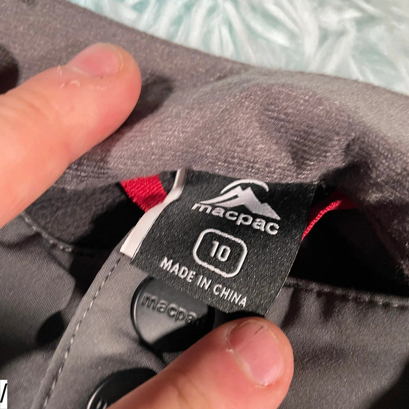 Grey Macpac Waterproof Hiking Trousers - Size 10