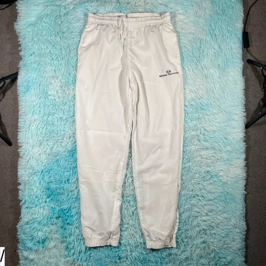 Vintage 90s White Sergio Tacchini Tracksuit Bottoms - Medium