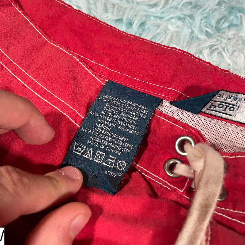 Red Polo Ralph Lauren Swim Shorts - 32W M