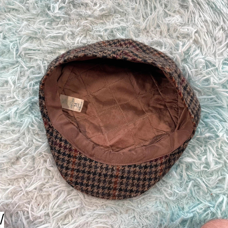 Vintage 90s Brown Farmers Flatcap - Medium