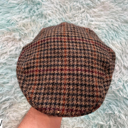 Vintage 90s Brown Farmers Flatcap - Medium