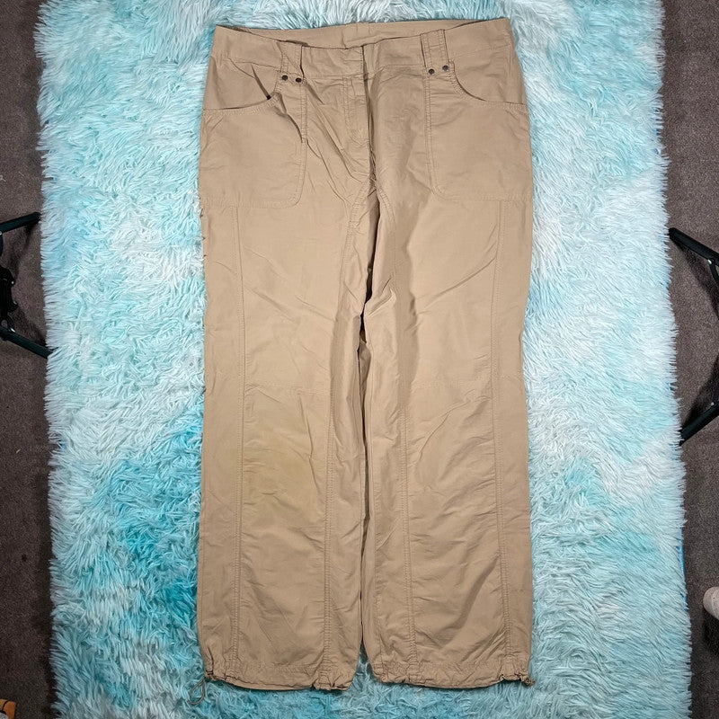 Vintage Y2K Beige Next Parachute Bottoms - UK16