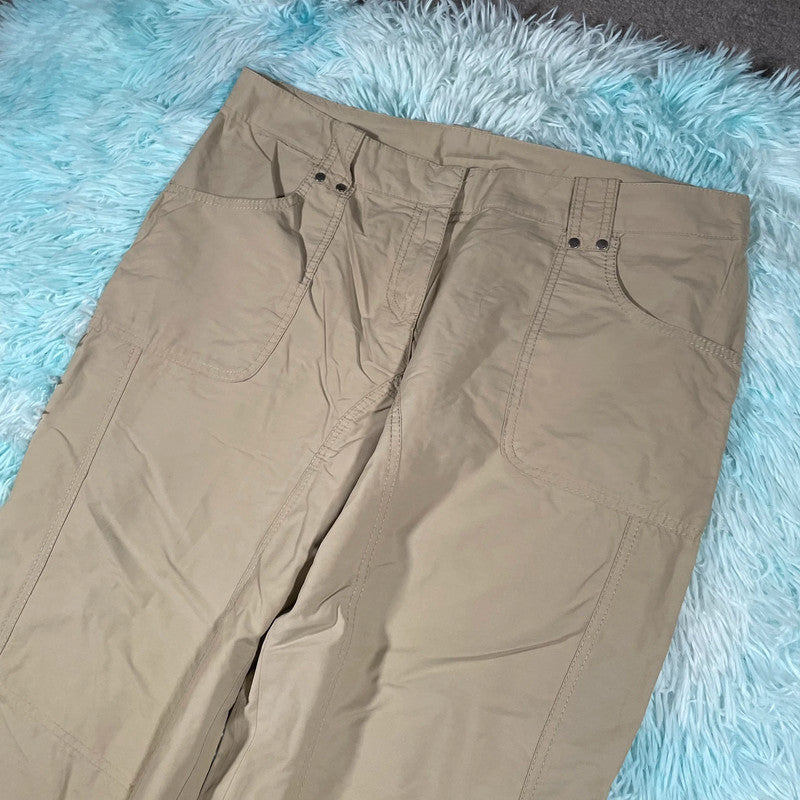 Vintage Y2K Beige Next Parachute Bottoms - UK16
