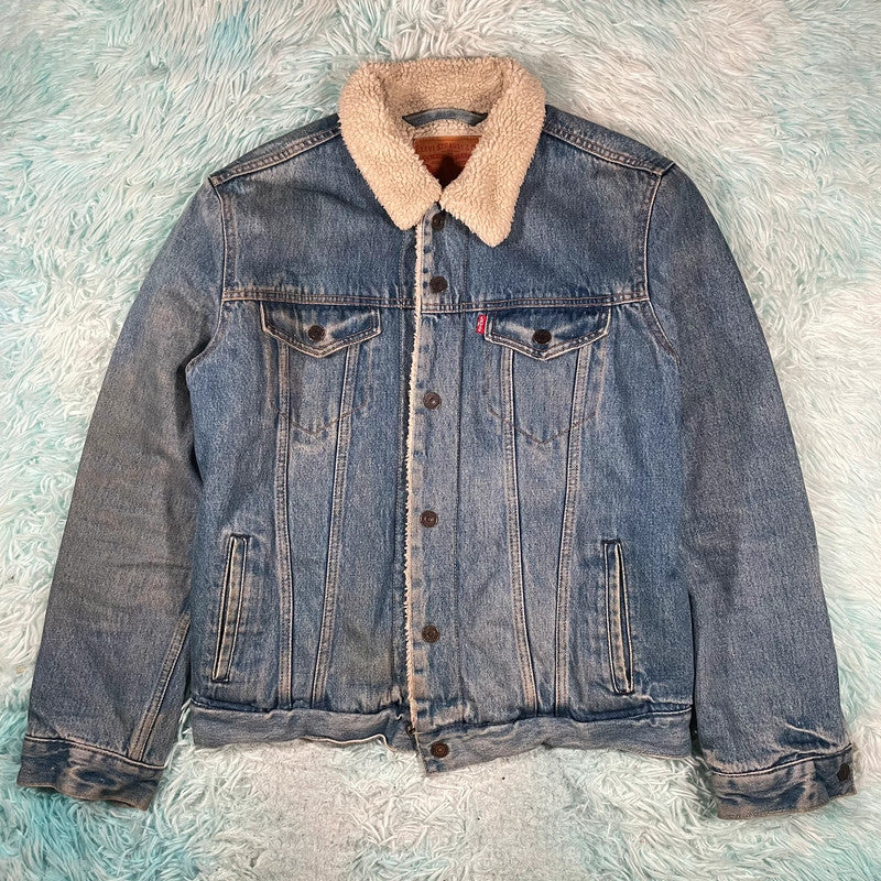 Levi’s Denim Jacket Sherpa Fleece Lining - Medium