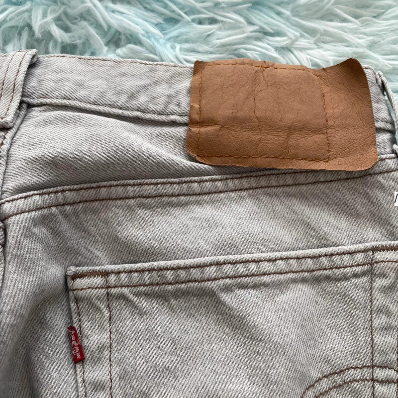 Vintage 90s Grey Levi’s 501 Jeans Straight Leg - 33W 30L
