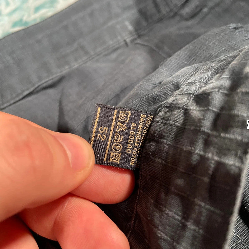 Vintage Black Ripstop Polo Club Cargo Trousers - 34W