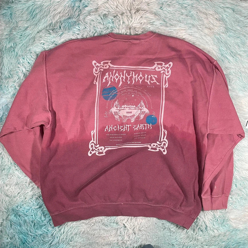Pink Urban outfitters Graphic Sweatshirt - Large