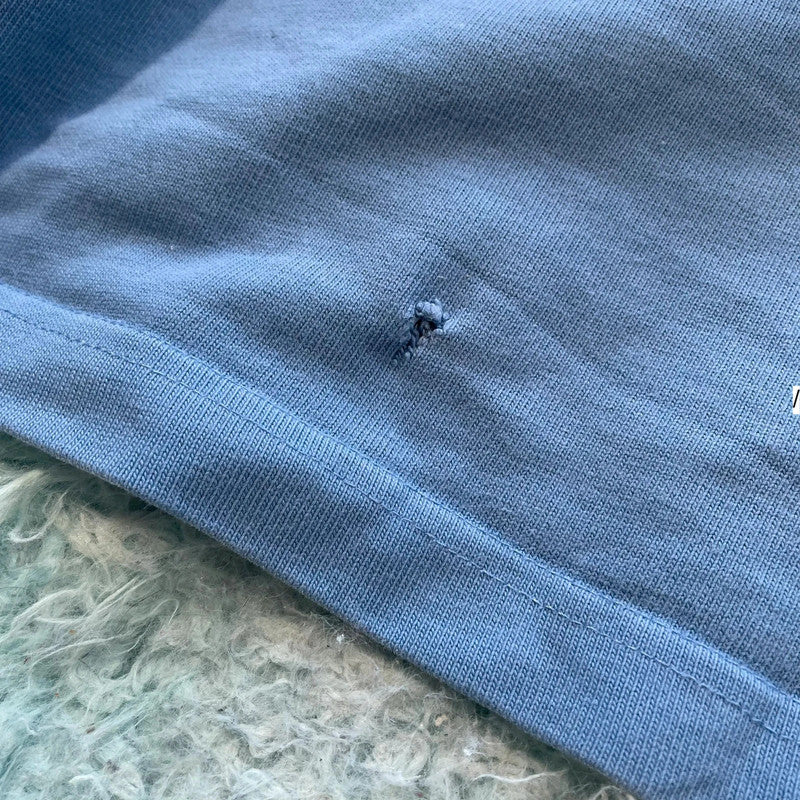 Vintage 90s Blue Polo Ralph Lauren Rugby Shirt - Large