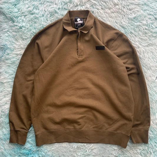 Khaki Edwin Collared Sweatshirt - XL