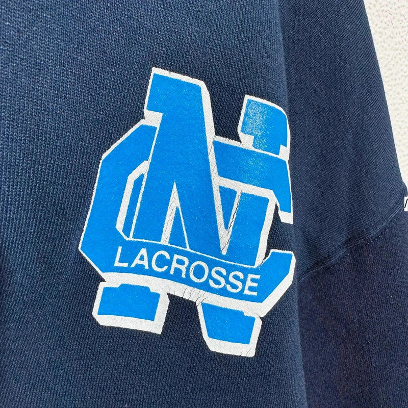 Vintage 00s Navy Carolina Lacrosse Hoodie - XXL