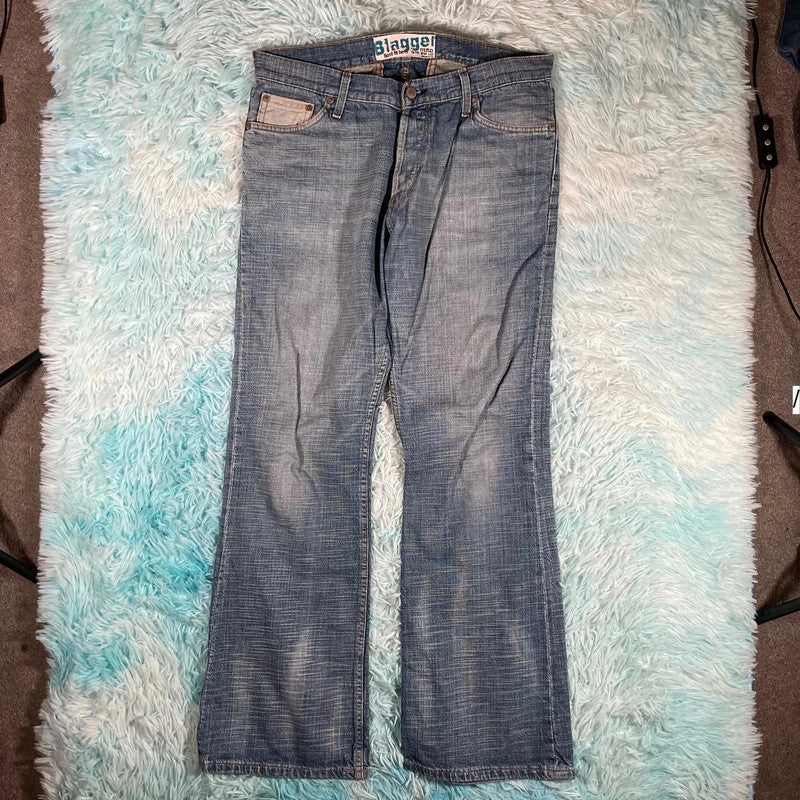 Vintage Y2K Moto Jeans Bootbut Blagger - 34W 32L