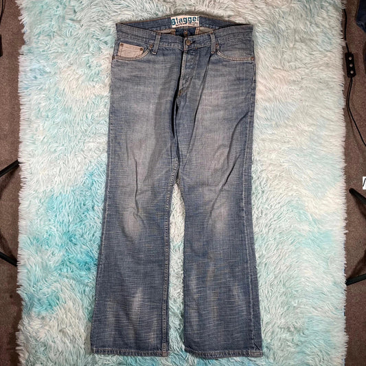 Vintage Y2K Moto Jeans Bootbut Blagger - 34W 32L
