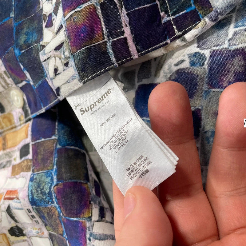 Blue Supreme Mosaic Shirt - Small
