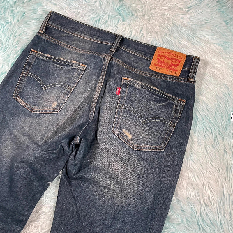 Vintage Levi’s 511 Distressed Jeans - 34W 32L