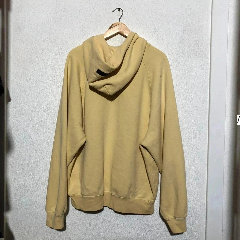 Yellow Essentials Fear of God Blank Hoodie - Large