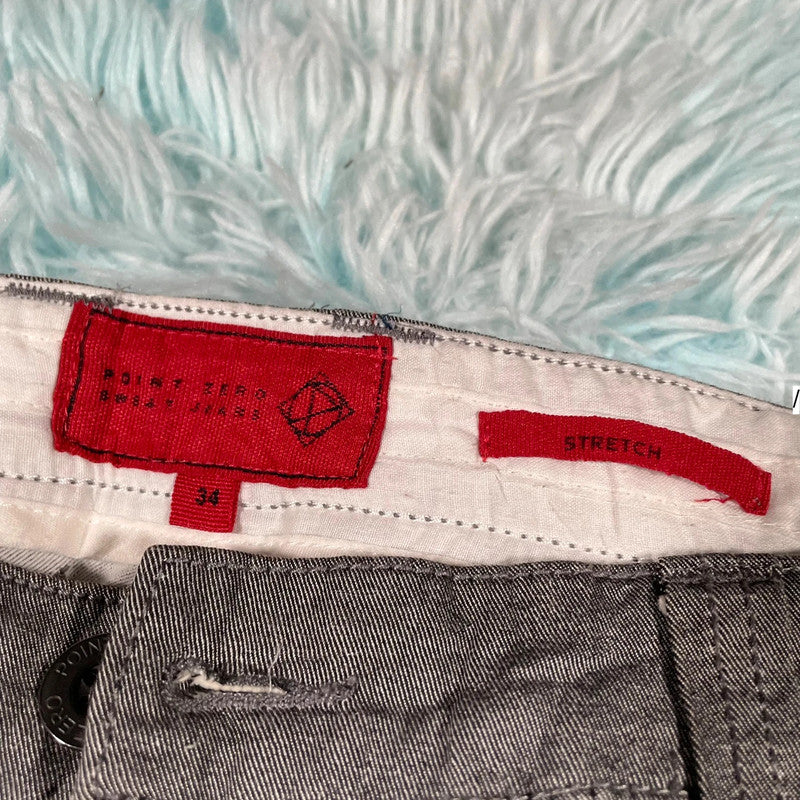 Vintage Grey Denim Jean Shorts Jorts - 34W