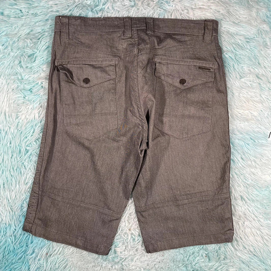 Vintage Grey Denim Jean Shorts Jorts - 34W