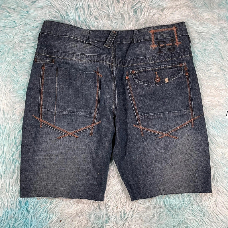 Vintage 90s Peviani Denim Jean Shorts Jorts - 38W