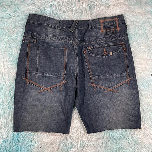 Vintage 90s Peviani Denim Jean Shorts Jorts - 38W