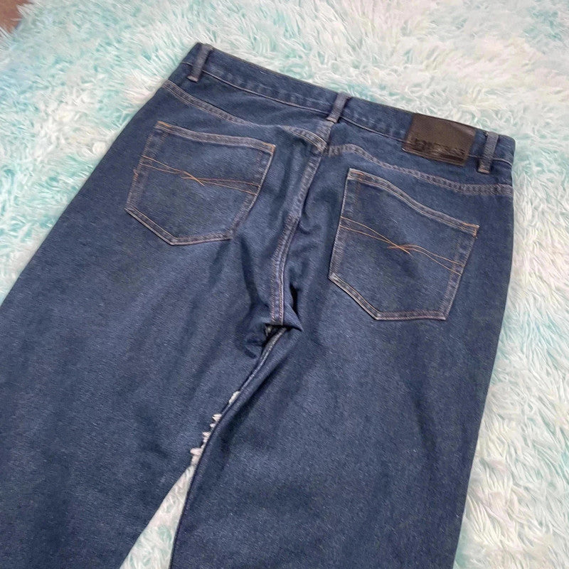 Vintage 90s Navy Joe Bloggs Baggy Jeans - 36W 32L