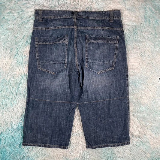 Vintage 00s Denim Jean Shorts Jorts - 34w
