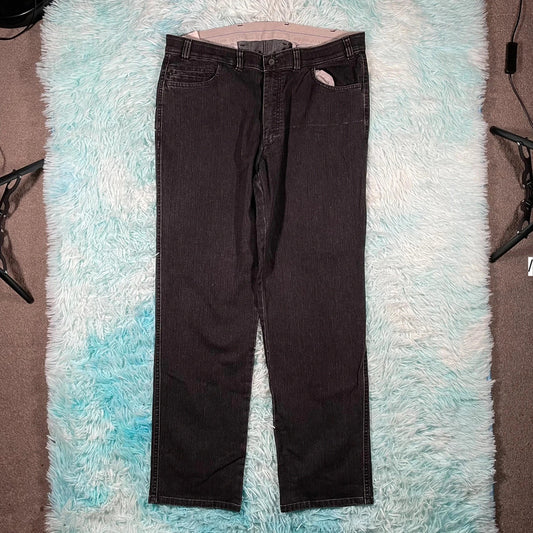 Black Brühl Jeans Straight Leg - 38W 32L
