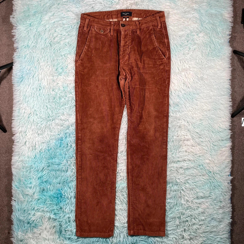 Brown Paul Smith Corduroy Trousers - 30W 34W