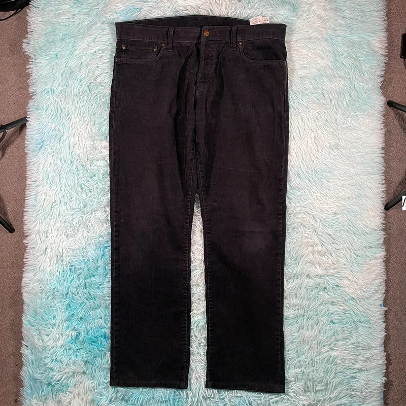 Dark Navy Carhartt Corduroy Trousers Klondike - 36W 34L