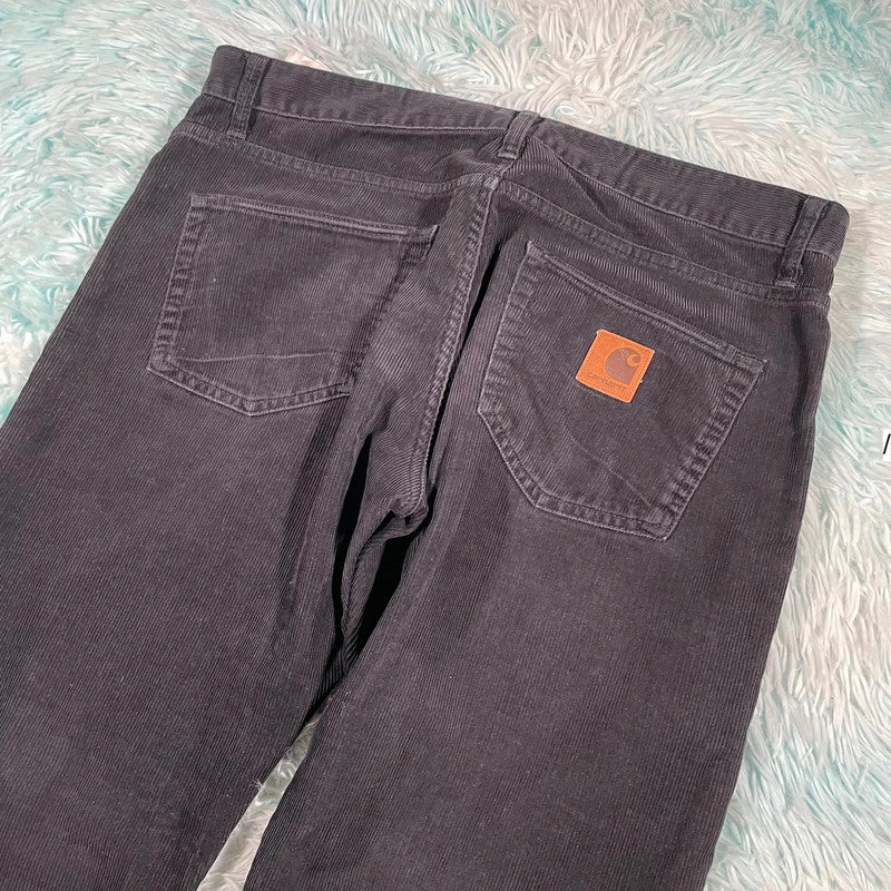 Dark Navy Carhartt Corduroy Trousers Klondike - 36W 34L
