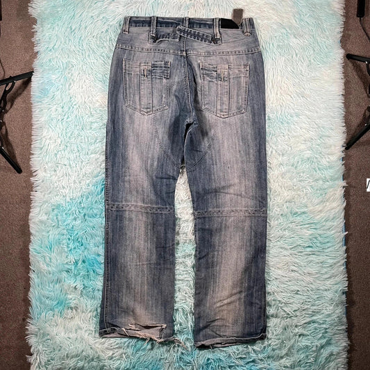 Vintage 00s Y2K Osaka Raw Jeans Straight Leg - 34W