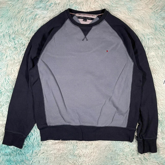 Blue & Navy Tommy Hilfiger Sweatshirt - Large