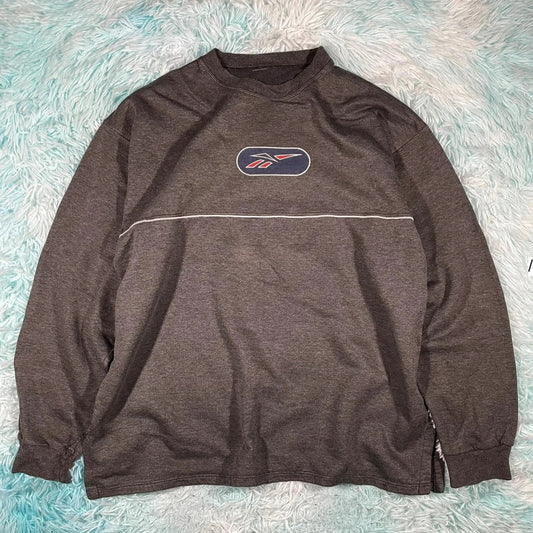 Vintage 90s Grey Reebok Sweatshirt - XL