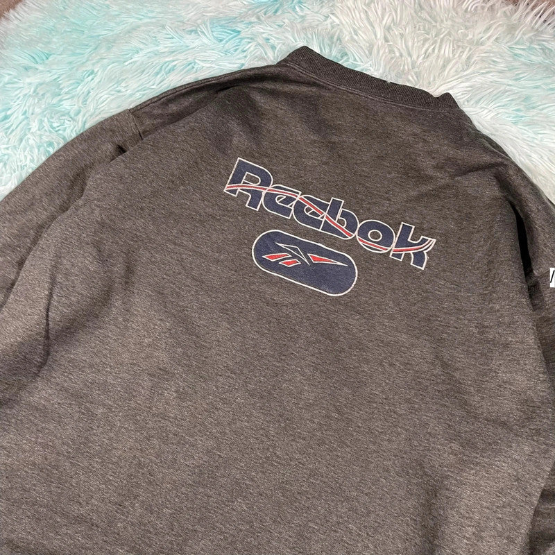Vintage 90s Grey Reebok Sweatshirt - XL
