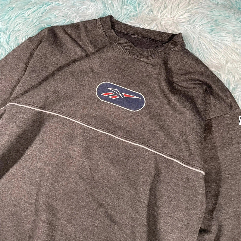 Vintage 90s Grey Reebok Sweatshirt - XL