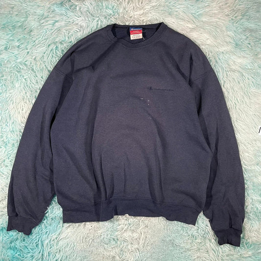 Vintage 90s Navy Champion Sweatshirt - Large