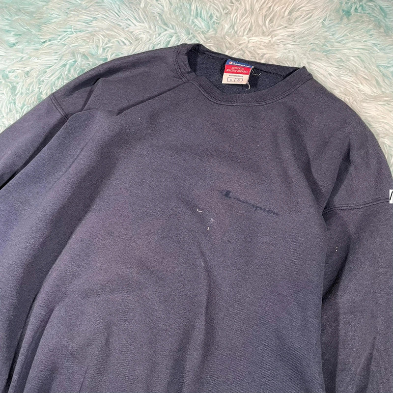 Vintage 90s Navy Champion Sweatshirt - Large
