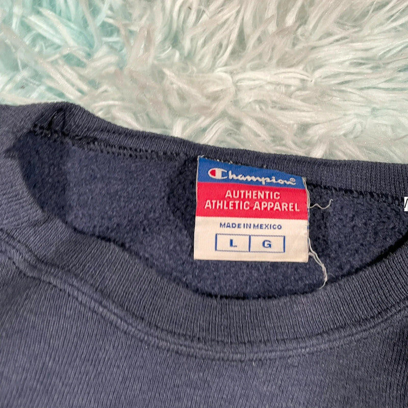 Vintage 90s Navy Champion Sweatshirt - Large