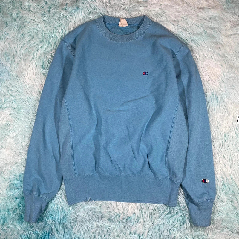 Baby Blue Champion Reverse Weave Sweatshirt - Large
