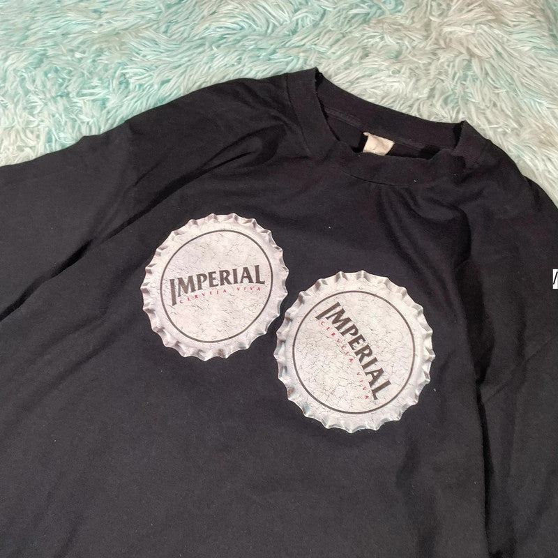 Vintage 90s Imperial Beer Graphic T Shirt - XL