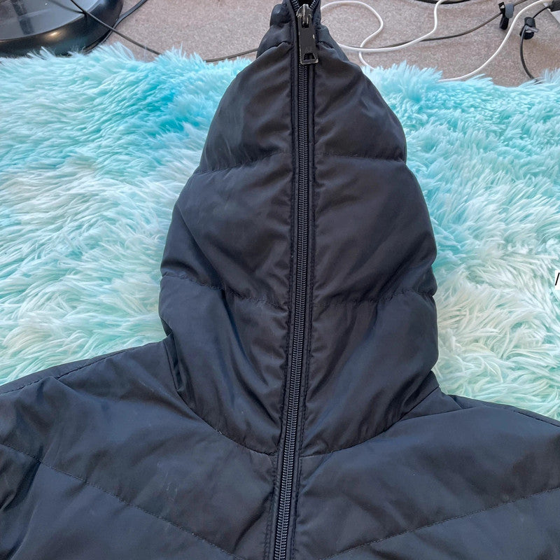 Grey & Navy Armani Jeans Down Puffer Jacket - Small