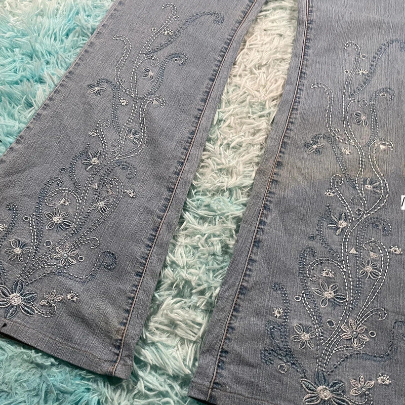 Vintage 90s HYXZ Bootcut Jeans Embroidered- Size 12