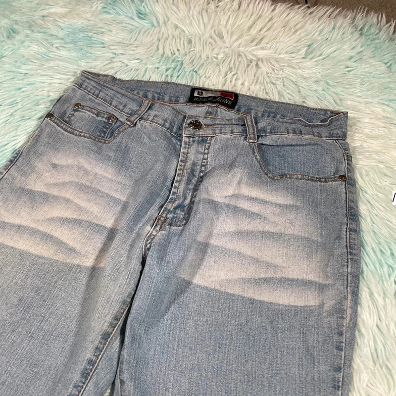 Vintage 90s HYXZ Bootcut Jeans Embroidered- Size 12