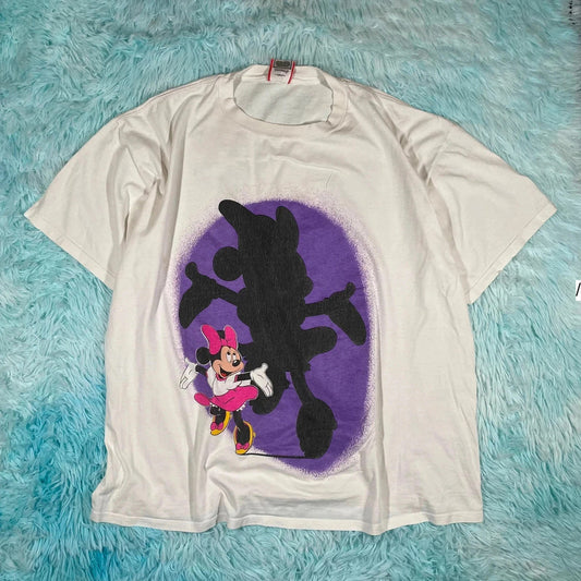 Vintage 90s White Disney Graphic T Shirt Minnie Mouse - XL