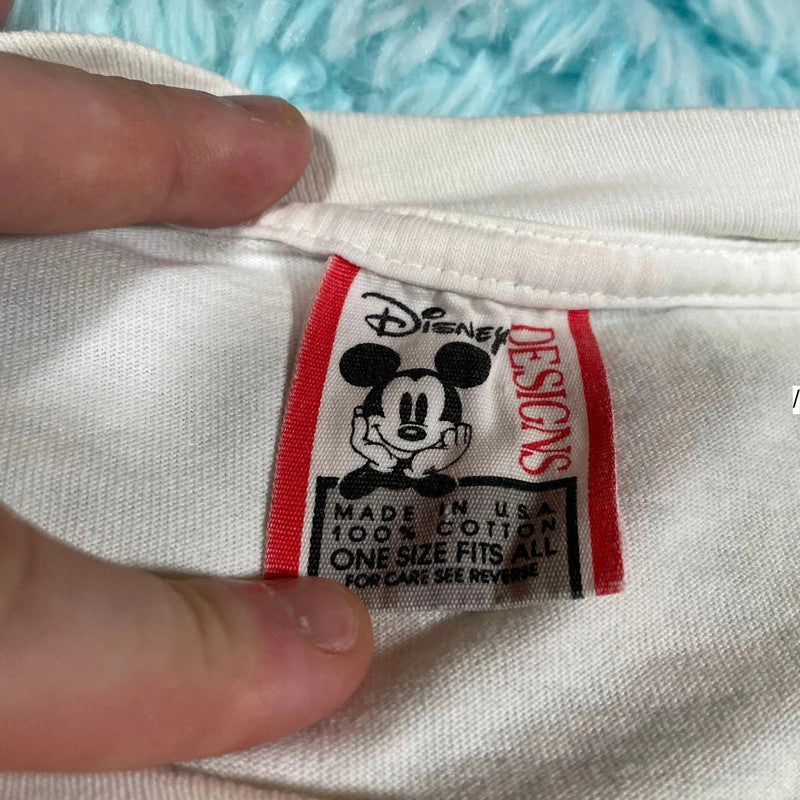 Vintage 90s White Disney Graphic T Shirt Minnie Mouse - XL