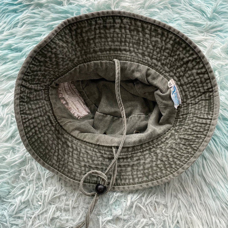 Vintage khaki West Industries Bucket Hat